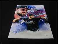 BRYSE WILSON SIGNED 8X10 PHOTO BRAVES JSA