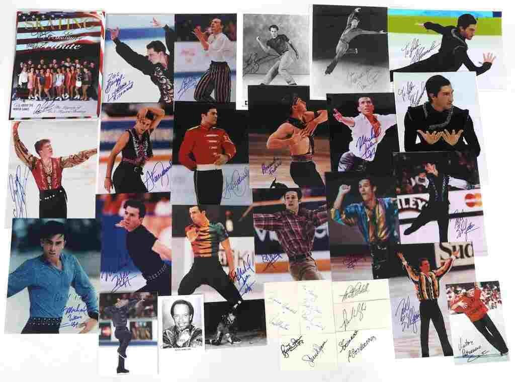 FIGURE SKATER AUTOGRAPHS - ELDREDGE, LYSACEK, & ST