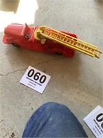 Early plastic fire truck wind up