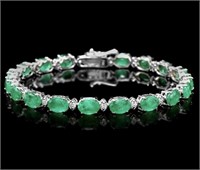 $19,770.00 14.25cts Emerald & Diamond 14k Gold