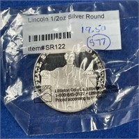 Lincoln 1/2-Ounce Silver Round