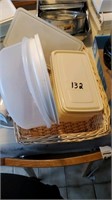 Basket and 2 containers