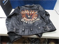 HARLEY DAVIDSON szMD Authentic Leather Coat patchs
