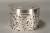 Late Victorian Sterling Silver Box and Cover,