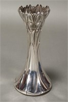 Edwardian Art Nouveau Sterling Silver Vase,