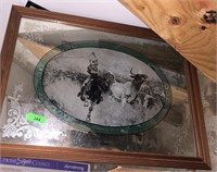 LARGE WESTERN THEMED MIRROR