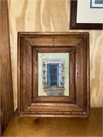 5x7 Rustic Framed "Window" Painting