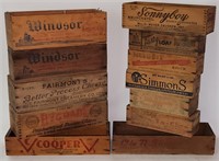 Antique Wood Cheese Box Lot SonnyBoy Cooper
