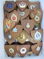 Forty World Police vintage cap badges