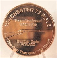 Winchester 73 Rifle 1 oz. Copper Round