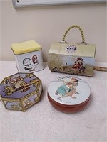 Group of collectible tins