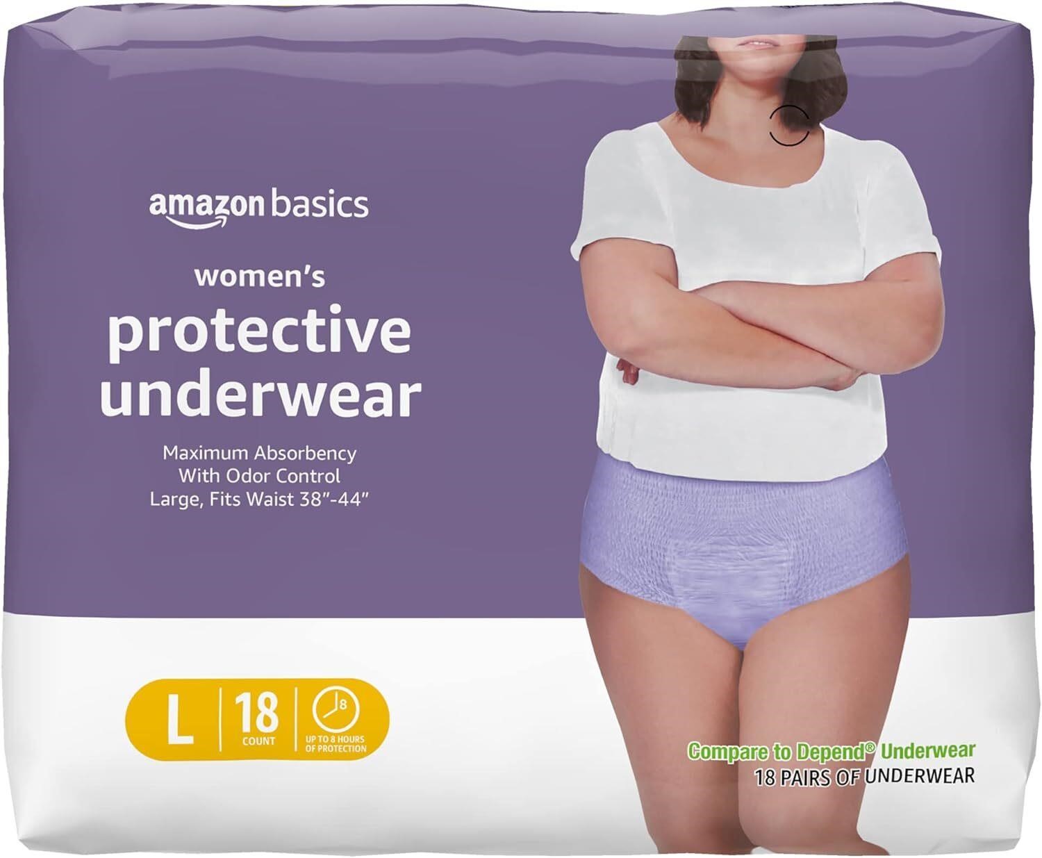 Incontinence Underwear  Large  18 Count