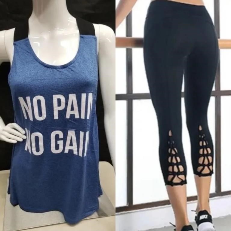 Women’s Athletic Tank Top & Leggings Set XL