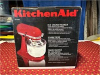 New KitchenAid ice cream maker in box