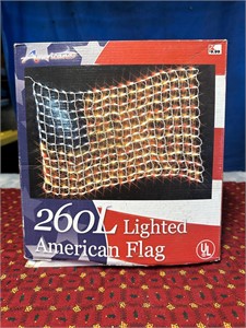260L lighted flag in box