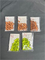 Vintage Lot Of Beads Chartreuse Green Orange