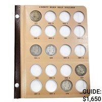 1892-1915 Barber Half Dollar Book (27 Coins)