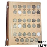 1913-1938 Buffalo Nickel Book (62 coins)