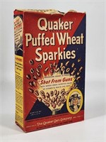 QUAKER PUFFED WHEAT SPARKIES OFFER CEREAL BOX