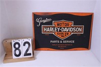 Harley Davidson Sign Metal 11" X 16.75"