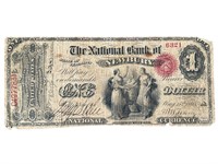 $1 National Bank of Newbury Vermont Note