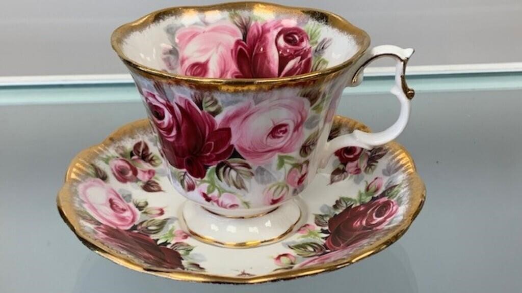 Royal Albert Summer Bounty Series RUBY Cup Saucer