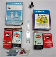 2 Cox Model Airplane Flight Kits & AMF Mark VII