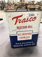 TRASCO MOTOR OIL 2-GALLON CAN
