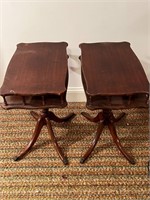 Antique Lot of 2 end table need TLC