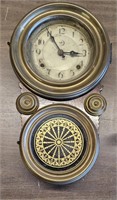 Pair Of 1800s Antique Wooden Companion Clock Set