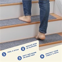 MBIGM 8" X 30" (15 in Pack) Non-Slip Carpet Stair