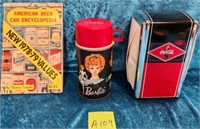 11 - BEER CAN ENCYCLOPEDIA, BARBIE THERMOS, MORE