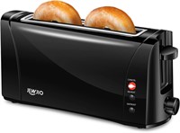 JEWJIO Long Slot Black Toaster