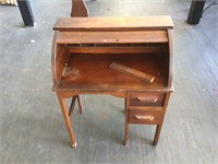 Child's Roll Top Desk - In Need of Repair