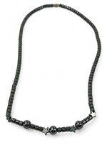 16" Hematite Stone Necklace