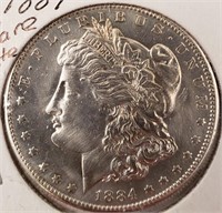 1884-S Morgan Silver Dollar, Higher Grade