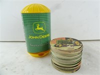 John Deere Silo Beverage Coaster Dispenser 7"