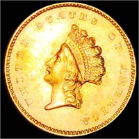 1854 TY2 Rare Gold Dollar UNCIRCULATED