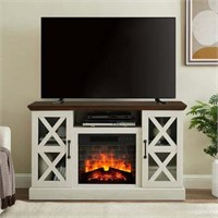 Mainstays Farmhouse Fireplace TV Stand  55