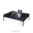 Charcoal Dog Bed  25x32 w/Removable Bolsters