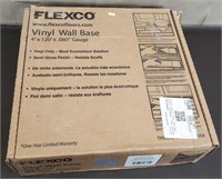 Box of Flexco Vinyl Wall Base in Medium Gray
