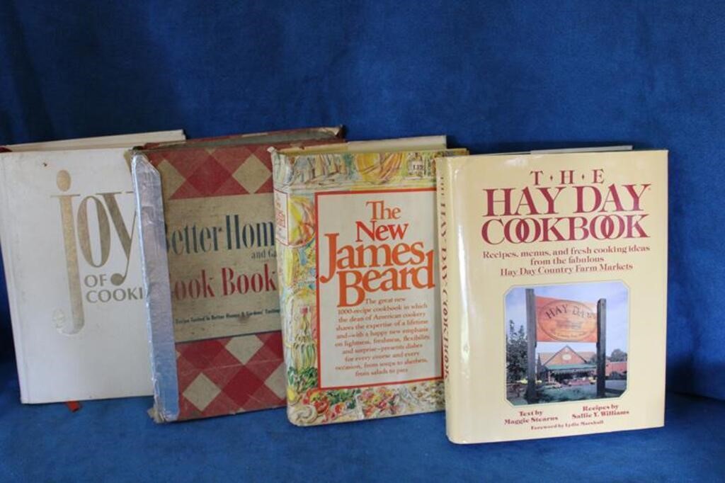 4 Cookbooks: Joy of Cooking, Better Homes &