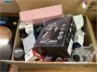 Box of misc beauty products