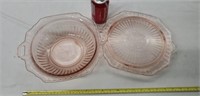 Pink Depression Glass Anchor Hocking MAYFAIR OPEN
