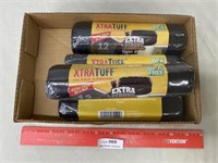 New Four 12 Packs of Xtra Tuff Trash Bags