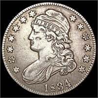 1834 Capped Bust Half Dollar NEARLY UNCIRCULATED