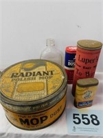 Vintage dust cloth in can - Luper's Wax - Dutch