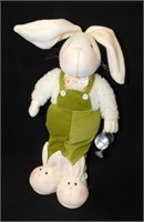 17" polyester rabbit décor