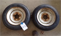2- 4.80-12 Tires & Rims