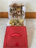Christmas Storage Box with Ornaments